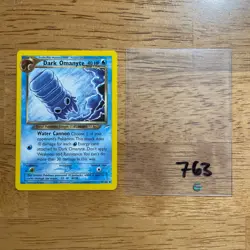 🐚 Dark Omanyte 37/105 Unlimited Neo Destiny Pokemon TCG Uncommon - English 763 - Image 1