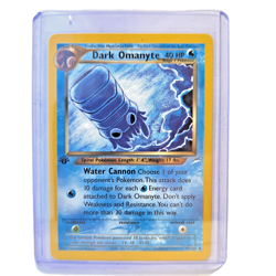 Dark Omanyte 37/105 Pokemon TCG 1st Edition Neo Destiny NM Vintage 2002 Card - Image 1