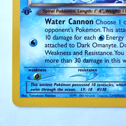 Dark Omanyte 37/105 Pokemon TCG 1st Edition Neo Destiny NM Vintage 2002 Card - Image 5