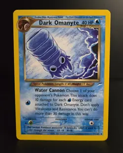 Pokemon TCG - DARK OMANYTE - 37/105 - UNLIMITED - NEO DESTINY (2002) - LP/NM - Image 1