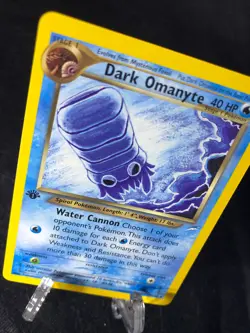 DARK OMANYTE 37/105 Neo Destiny 1st EDITION Pokemon TCG WotC NM Never Played! - Image 2