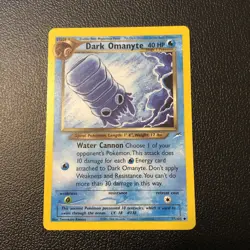 Dark Omanyte 37/105 Neo Destiny Uncommon Pokemon Card Mint/NM TCG Wotc - Image 1