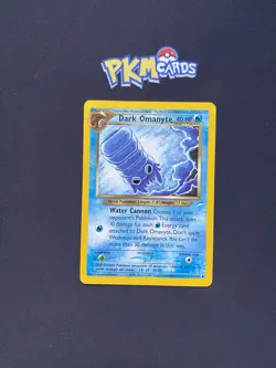 Pokemon TCG Dark Omanyte Neo Destiny 37/105 Regular LP. - Image 1