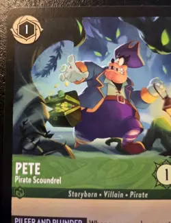 Pete - Pirate Scoundrel 89/204 Common Archazia's Island Disney Lorcana TCG - Image 2