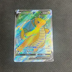 Pokemon TCG Dragonite v Full Art Ultra Rare Card 76/78 Near Mint - Image 1