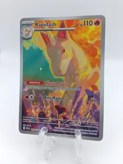 Rapidash 189/182 Sv10: Destined Rivals Illustration Rare Holo Pokemon NM FRESH - Image 2