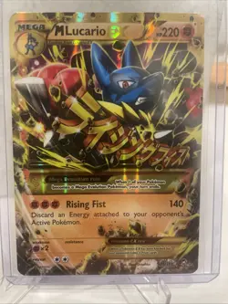 M Lucario EX (Secret) 113/111 XY-Furious Fists Holo Pokemon Card TCG - Image 1