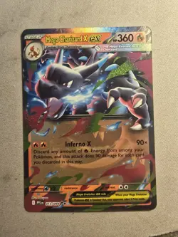 Pokemon TCG Mega Charizard X EX 13/94 Phantasmal Flames Double Rare NM - Image 1