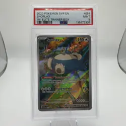 2023 POKEMON SVP EN-SV BLACK STAR PROMO 151 ELITE TRAINER BOX #051 SNORLAX PSA 9 - Image 1