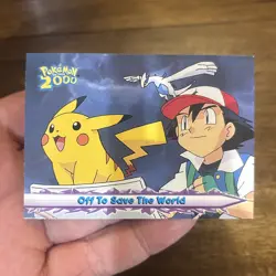 Topps Pokemon the Movie 2000 #48 Off To Save The World Vintage Old School Card - Image 1