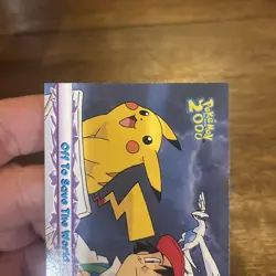 Topps Pokemon the Movie 2000 #48 Off To Save The World Vintage Old School Card - Image 3