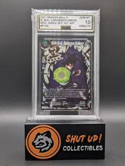 Goku Black Unforeseen Darkness P-124 Foil Alt Art Dragon Ball Super Card AGS 10 - Image 1