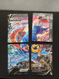 Zacian V-UNION SWSH: Sword & Shield Promo Cards Holo Lp - Image 1