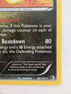 Pokemon 2012 Light Play Flygon Boundaries Crossed Holo 99/149 Card - Image 2