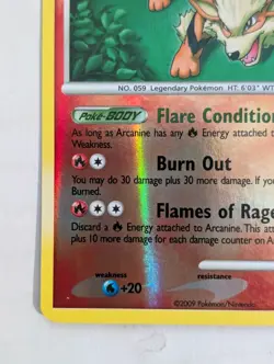 Arcanine 1/111 Rising Rivals Reverse Holo Pokemon Card - Image 5