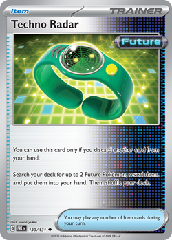 Techno Radar 130/131 Pokeball Holo | Prismatic Evolutions | Pokemon Card - Image 1
