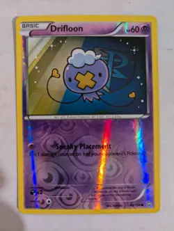 Drifloon 49/124 B&W Dragons Exalted Reverse Pokemon Holo Foil - Image 1