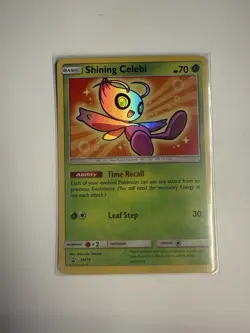 Pokemon TCG Shining Celebi SM79 Black Star Promo Card 2017 Near Mint - Image 2