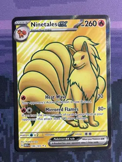 Ninetales ex 186/165 Pokemon 151 Ultra Rare Card Near Mint NM 1 - Image 1