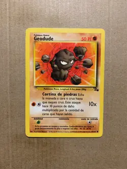 SPANISH Geodude 47/62 Fossil Set - Common Pokemon Card - LP - Image 1