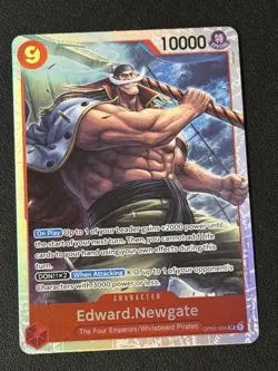 Edward Newgate OP02-004 SR (Reprint) One Piece Card Game The Best PRB English - Image 1