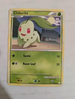 Chikorita 59/123 - HeartGold SoulSilver - Common - Pokemon Card TCG - NM - Image 1
