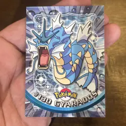 Pokemon Card Gyarados #130 TOPPS Series 3 TV Animation Non Holo Blue Logo - Image 1