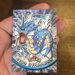 Pokemon Card Gyarados #130 TOPPS Series 3 TV Animation Non Holo Blue Logo - Image 4