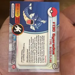Pokemon Card Gyarados #130 TOPPS Series 3 TV Animation Non Holo Blue Logo - Image 5
