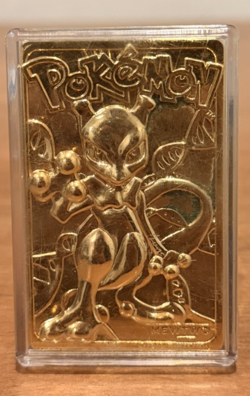 Burger King Pokemon Mew Two Trading Card Gold Plated, 23K. FREE SHIPPING - Image 1