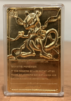 Burger King Pokemon Mew Two Trading Card Gold Plated, 23K. FREE SHIPPING - Image 2