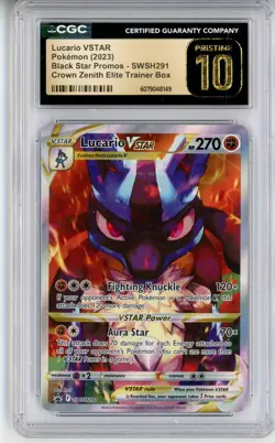 CGC Pristine 10 Lucario VSTAR SWSH291 SWSH: Sword & Shield Promo Cards Holo - Image 1