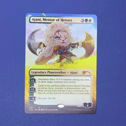 Ajani, Mentor of Heroes (Borderless) Secret Lair Drop MTG Near Mint - Image 1