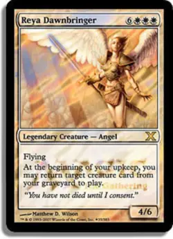 Slightly Played, English - 1 x MTG Reya Dawnbringer - Release Foil Promotional - Image 1