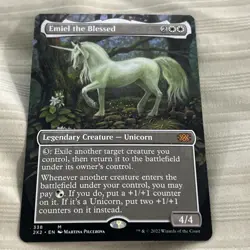Magic The Gathering MTG Emiel the Blessed 338 2X2 Borderless Double Masters - Image 2