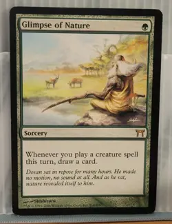 Mtg GLIMPSE OF NATURE NM Champions Of Kamigawa 210/306 -Argo- - Image 1
