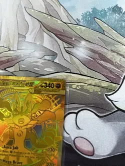 Mega Lucario ex (188/132) Hyper Rare Gold - Pokemon Mega Evolution TCG Mint - Image 3