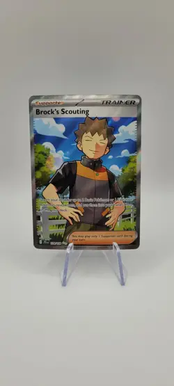 Pokemon TCG: Brock's Scouting #179/159 Journey Together Ultra Rare Card NM - Image 1
