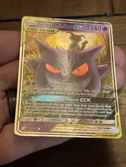Pokemon TCG Tag Team Gengar Mimikyu GX Card 53/181 Foil Gas Banger Ghost Fire - Image 5