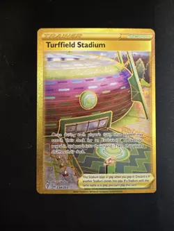 Pokemon Turffield Stadium 234/203 Evolving Skies Gold Secret Rare Holo NM - Image 2