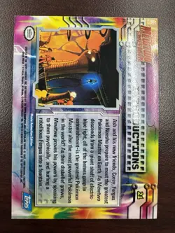 POKEMON 1999 TOPPS MOVIE ANIMATION EDITION INTRODUCTIONS FOIL BLUE LOGO NO 21 - Image 2