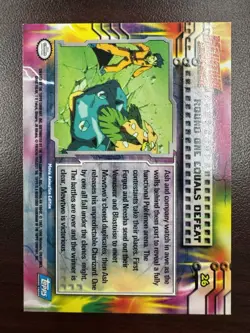 Round One Equals Defeat #26 Topps Pokemon Movie Mewtwo Strikes Back LP Blue Logo - Image 2