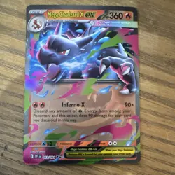 Pokemon TCG Mega Charizard X ex Phantasmal Flames Holo Double Rare 013/094 - Image 1