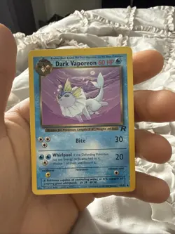 Pokemon TCG - Dark Vaporeon 45/82 Non-Holo Team Rocket NM - Image 1