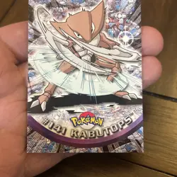 2000 Topps Pokemon TV Animation Ed Series 3 Non Holo #141 Kabutops Blue Logo - Image 3