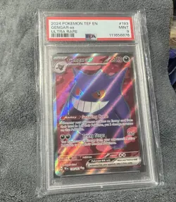 2024 Pokemon SV Temporal Forces TEF EN Gengar ex #193/162 PSA 9 - Image 1
