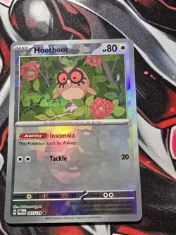 Pokemon TCG Hoothoot Master Ball 077/131 Prismatic Evolutions LP - Image 1