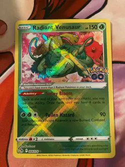 Radiant Venusaur - Pokemon GO - 004/078 - Near Mint - Radiant Rare - Image 1