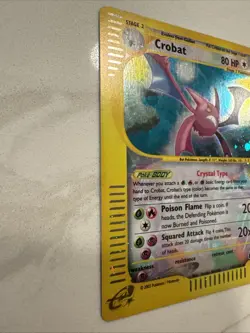 Pokemon Crystal Crobat Reverse Holo E Reader Card 147/144 Skyridge - Image 2