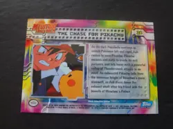 1999 Topps Pokemon the First Movie Chase For Pikachu Silver Foil #28 Blue Logo - Image 2